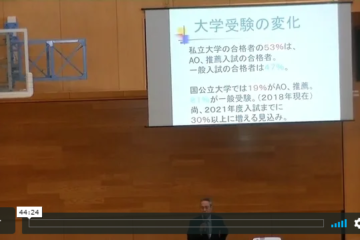 新学期校長挨拶 / Principal’s Speech at the beginning of the new school year