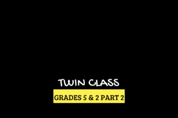 5年生・２年生：ツインクラス活動　Grade 5 and Grade 2: Twin Class Activities