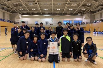 ３位入賞　バドミントン部男子団体戦/ The 3rd place winning badminton club Men’s team match