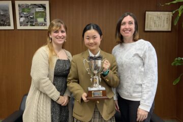 全国大会優勝　英語スピーチコンテスト / First prize in national speech contest！